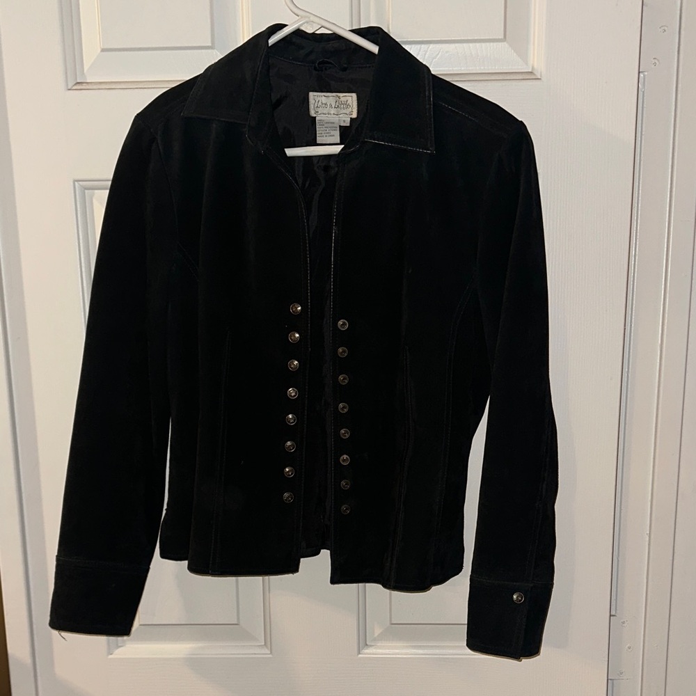 Live a Little Black Suede Leather jacket